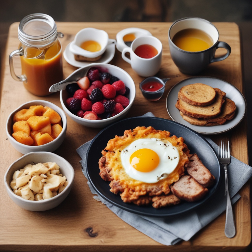 A hearty lumberjack breakfast